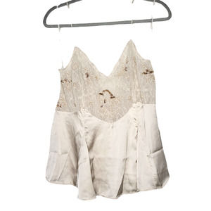 Free People Cream Camisole with Gold Accents
